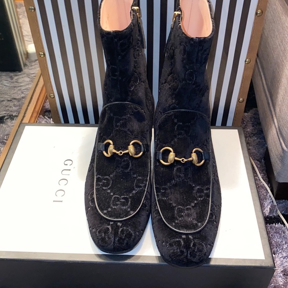 COPY - Gucci GG velvet booties - Picture 2 of 6